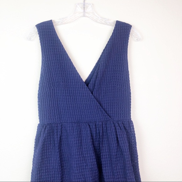 Anthropologie Ric Rac Tonal Gingham Tiered Dress - Picture 2 of 8
